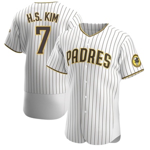 Nike Men's San Diego Padres Ha-Seong Kim #7 Brown T-Shirt